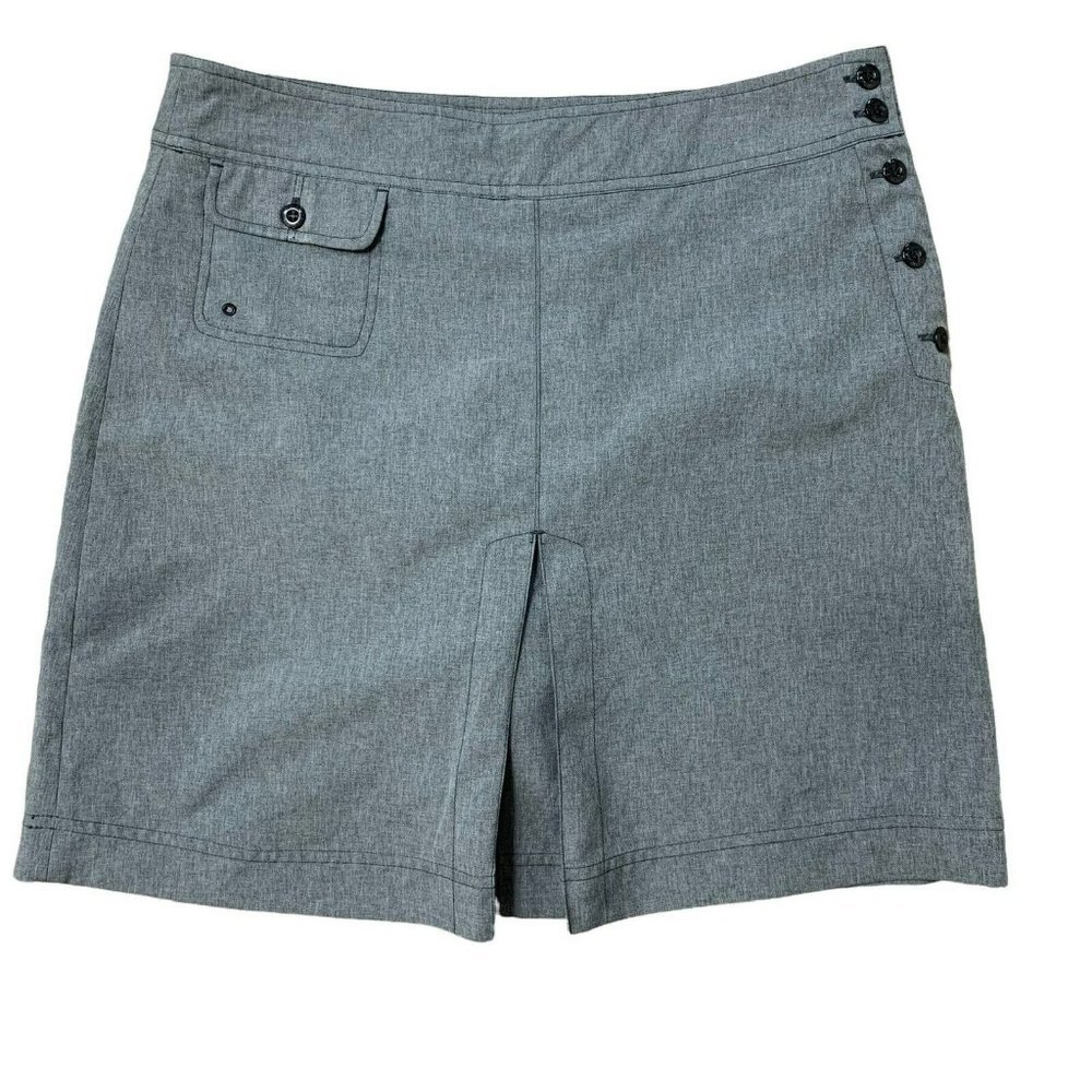 Lole Gray Skirt with Button Detail